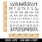 Perpetual Calendar Floral Planner Monday Start Square Rubber Stamp for Stamping Crafting
